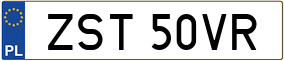 Truck License Plate